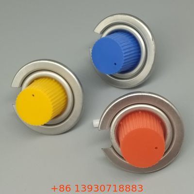 1 इंच ब्यूटेन गैस स्टोव वाल्व, पोर्टेबल कैंपिंग स्टोव के लिए कैप के साथ