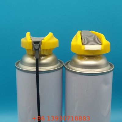 एरोसोल डिब्बों के लिए दो-तरफा फोल्ड करने योग्य ट्रिगर स्प्रे कैप: धारा और स्प्रे विकल्प