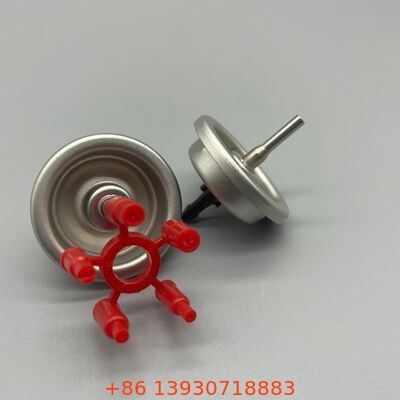 प्लास्टिक और धातु के तने वाला लाइटर गैस रिफिल एयरोसोल वाल्व, घरेलू और बाहरी उपयोग के लिए