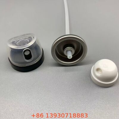 लीक-प्रूफ और क्लोज-प्रतिरोधी डीओडोरेंट बॉडी स्प्रे वाल्व 360° डिस्पेंसिंग टेक्नोलॉजी के साथ और स्टैंडर्ड एल्यूमीनियम डिब्बों के लिए यूनिवर्सल फिट