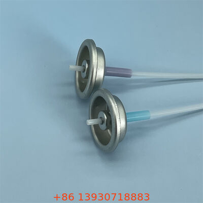 1 इंच मीटरयुक्त एयरोसोल वाल्व, समायोज्य स्प्रे दर और सटीक खुराक के लिए अनुकूलन योग्य एक्चुएटर रंग के साथ