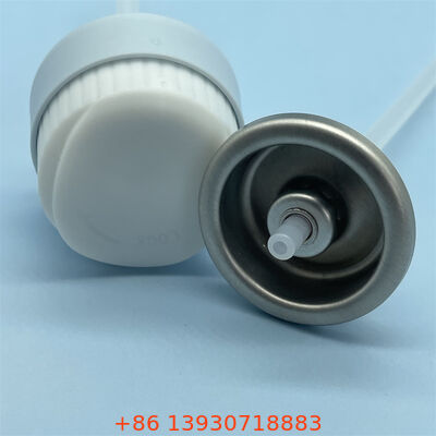 एक इंच का सनस्क्रीन एयरोसोल वाल्व, पूर्ण शरीर की सुरक्षा के लिए अवरुद्ध प्रतिरोधी नोजल और 360 डिग्री ऑपरेशन के साथ