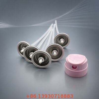 टिनप्लेट सामग्री के साथ सूखे शैम्पू के लिए जड़-केंद्रित एयरोसोल वाल्व, ऊर्ध्वाधर या उल्टा उपयोग, और यहां तक कि वितरण