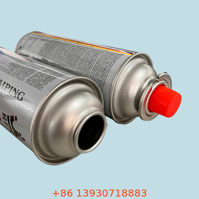 रेड कवर के साथ 227g पोर्टेबल गैस कार्ट्रिज वाल्व सामान्य अनुप्रयोग टिन के डिब्बे
