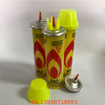 हल्का सुविधाजनक 80ml ब्लो टॉर्च के लिए आउटडोर ब्यूटेन गैस रिफिल पर जाएं