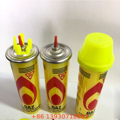 हल्का सुविधाजनक 80ml ब्लो टॉर्च के लिए आउटडोर ब्यूटेन गैस रिफिल पर जाएं