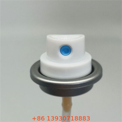 यात्रा-आकार की व्यक्तिगत देखभाल के लिए एक्ट्यूएटर के साथ कॉम्पैक्ट टीएसए-अनुरूप एंटीट्रांसपिरेंट स्प्रे वाल्व जिसमें दबाव-स्थिर लीकप्रूफ डिज़ाइन है