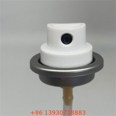 यात्रा-आकार की व्यक्तिगत देखभाल के लिए एक्ट्यूएटर के साथ कॉम्पैक्ट टीएसए-अनुरूप एंटीट्रांसपिरेंट स्प्रे वाल्व जिसमें दबाव-स्थिर लीकप्रूफ डिज़ाइन है