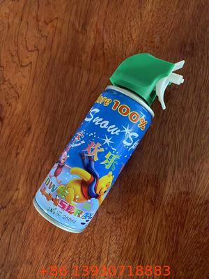 रिसाव-प्रूफ 4-छेद स्नो एरोसोल स्प्रे वाल्व और एक्चुएटर भारी शुल्क शीतकालीन प्रभाव नोजल सजावटी स्प्रे के लिए