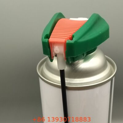 घरेलू सफाई उत्पादों के लिए एर्गोनोमिक फिंगर रेस्ट के साथ बहुमुखी और किफायती एरोसोल स्प्रे ट्रिगर