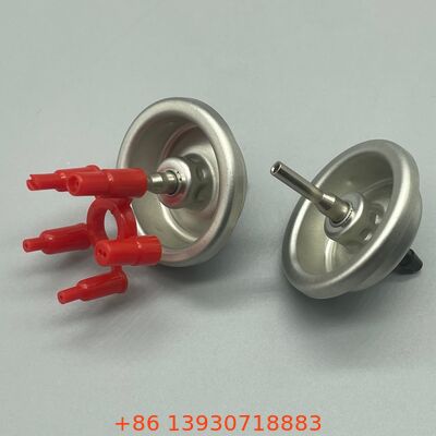 पोर्टेबल कैंपिंग गैस स्टोव और हीटर के लिए एर्गोनोमिक ग्रिप के साथ सटीक ब्यूटेन रीफिल एडाप्टर वाल्व