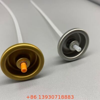 लीक-प्रूफ और क्लोज-रेसिस्टेंट एयरोसोल बॉडी स्प्रे वाल्व 360° डिस्पेंसिंग टेक्नोलॉजी के साथ और स्टैंडर्ड एल्यूमीनियम डिब्बों के लिए यूनिवर्सल फिट