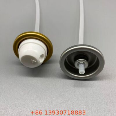 लीक-प्रूफ और क्लोज-प्रतिरोधी डीओडोरेंट बॉडी स्प्रे वाल्व 360° डिस्पेंसिंग टेक्नोलॉजी के साथ और स्टैंडर्ड एल्यूमीनियम डिब्बों के लिए यूनिवर्सल फिट