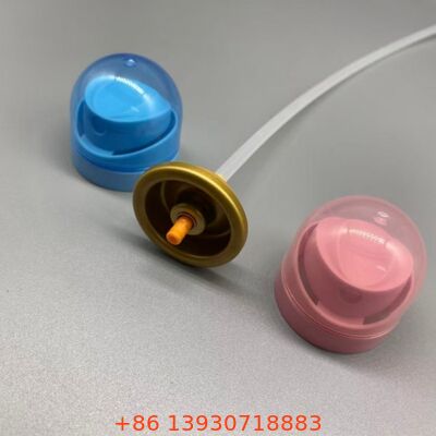 एयरोसोल बॉडी स्प्रे वाल्व 360° वितरण, लीक-प्रूफ सील, और एक इंच आकार के साथ डीओडोरेंट और फ्रांगेंस अनुप्रयोगों के लिए