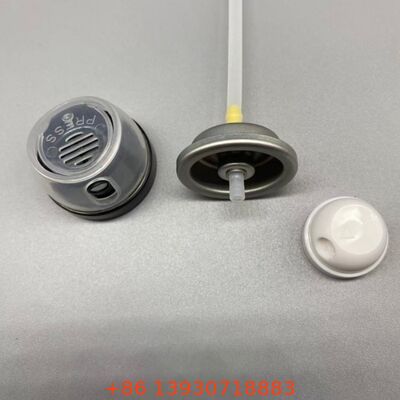 लीक-प्रूफ और क्लोज-प्रतिरोधी डीओडोरेंट बॉडी स्प्रे वाल्व 360° डिस्पेंसिंग टेक्नोलॉजी के साथ और स्टैंडर्ड एल्यूमीनियम डिब्बों के लिए यूनिवर्सल फिट