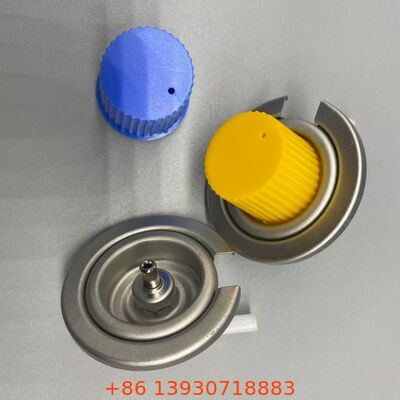 पोर्टेबल स्टोव के लिए लगातार प्रवाह नियंत्रण के साथ एक इंच लीक-प्रूफ एयरोसोल ब्यूटेन गैस वाल्व