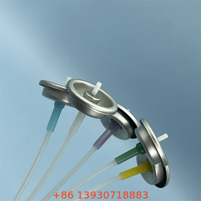 1 इंच मीटरयुक्त एयरोसोल वाल्व, समायोज्य स्प्रे दर और सटीक खुराक के लिए अनुकूलन योग्य एक्चुएटर रंग के साथ