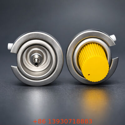 1-इंच टिनप्लेट ब्यूटेन रिफिल वाल्व नियंत्रित ईंधन रिलीज के लिए