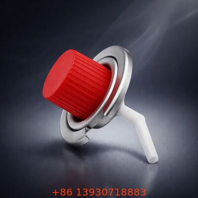 1-इंच टिनप्लेट ब्यूटेन रिफिल वाल्व विश्वसनीय नियंत्रित वितरण के लिए