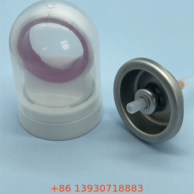 एक इंच का सनस्क्रीन एयरोसोल वाल्व, पूर्ण शरीर की सुरक्षा के लिए अवरुद्ध प्रतिरोधी नोजल और 360 डिग्री ऑपरेशन के साथ