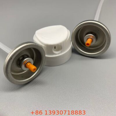 लक्षित जड़ अनुप्रयोग के लिए एक्चुएटर के साथ ड्राई शैम्पू एरोसोल वाल्व