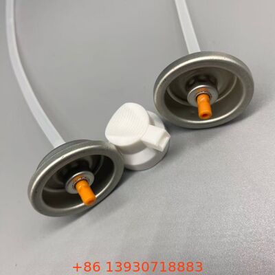 लक्षित जड़ अनुप्रयोग के लिए एक्चुएटर के साथ ड्राई शैम्पू एरोसोल वाल्व