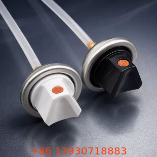 दृश्य रूप से एकीकृत पैकेजिंग के लिए उन्नत पूर्व-रंगीन पुरुष एयरोसोल पेंट वाल्व