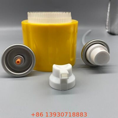 कालीन और सीट की देखभाल के लिए हेवी ड्यूटी फोम क्लीनर वाल्व विथ क्लीनिंग ब्रश कैप