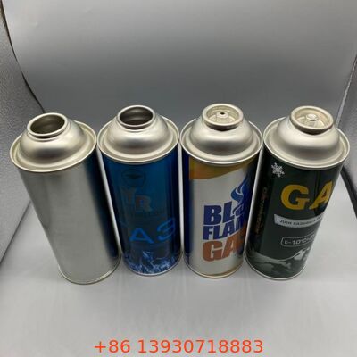 कैसेट गैस उच्च दबाव 18-21 बार एयरोसोल खाली टिनप्लेट कैन 65mm 57mm