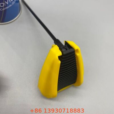 स्पेस-सेविंग फोल्डेबल एयरोसोल ट्रिगर एक्चुएटर लीक-प्रूफ लॉकिंग मैकेनिज्म और इंटीग्रेटेड एक्सटेंशन ट्यूब के साथ