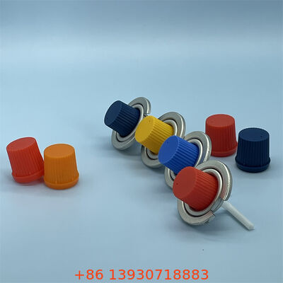 एक इंच के आकार में लीक-प्रूफ प्रदर्शन के लिए बाल-प्रतिरोधी एक्ट्यूएटर के साथ ब्यूटेन गैस वाल्व